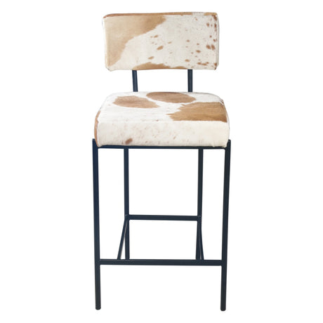 Nola 18" Counter Chair in Brown Hair on Hide by Home Trends & Design at Eve Furniture