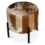 Nola 20" Stool in Brown Hair on Hide by Home Trends & Design at Eve Furniture