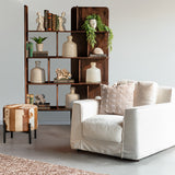 Nola 20" Stool in Brown Hair on Hide by Home Trends & Design at Eve Furniture
