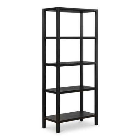 Nolan Black Bookcase by MOES at Eve Furniture