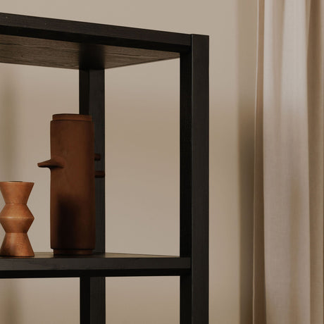 Nolan Black Bookcase by MOES at Eve Furniture