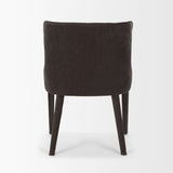 Nolan Slope Charcoal Chenille Dining Chair, Set of 2 by Mercana at Eve Furniture