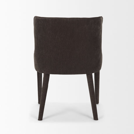 Nolan Slope Charcoal Chenille Dining Chair, Set of 2 by Mercana at Eve Furniture