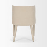 Nolan Slope Cream Chenille Dining Chair, Set of 2 by Mercana at Eve Furniture