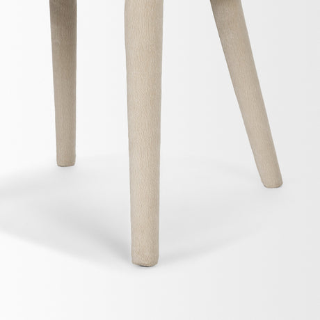 Nolan Slope Cream Chenille Dining Chair, Set of 2 by Mercana at Eve Furniture
