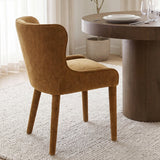 Nolan Slope Rust Chenille Dining Chair, Set of 2 by Mercana at Eve Furniture
