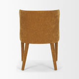 Nolan Slope Rust Chenille Dining Chair, Set of 2 by Mercana at Eve Furniture