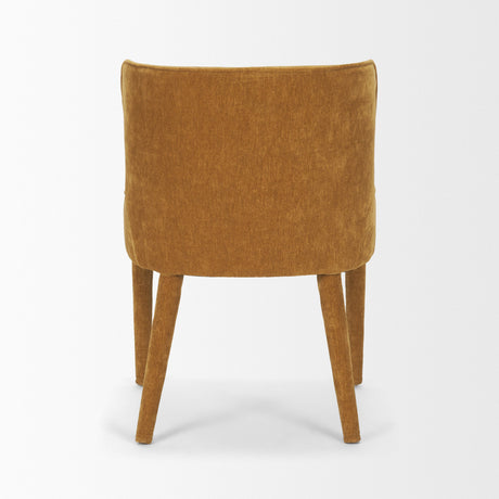 Nolan Slope Rust Chenille Dining Chair, Set of 2 by Mercana at Eve Furniture