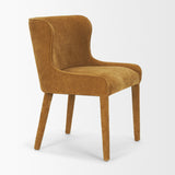 Nolan Slope Rust Chenille Dining Chair, Set of 2 by Mercana at Eve Furniture