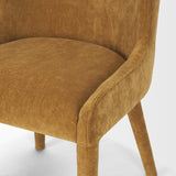 Nolan Slope Rust Chenille Dining Chair, Set of 2 by Mercana at Eve Furniture