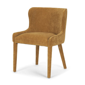 Nolan Slope Rust Chenille Dining Chair, Set of 2 by Mercana at Eve Furniture