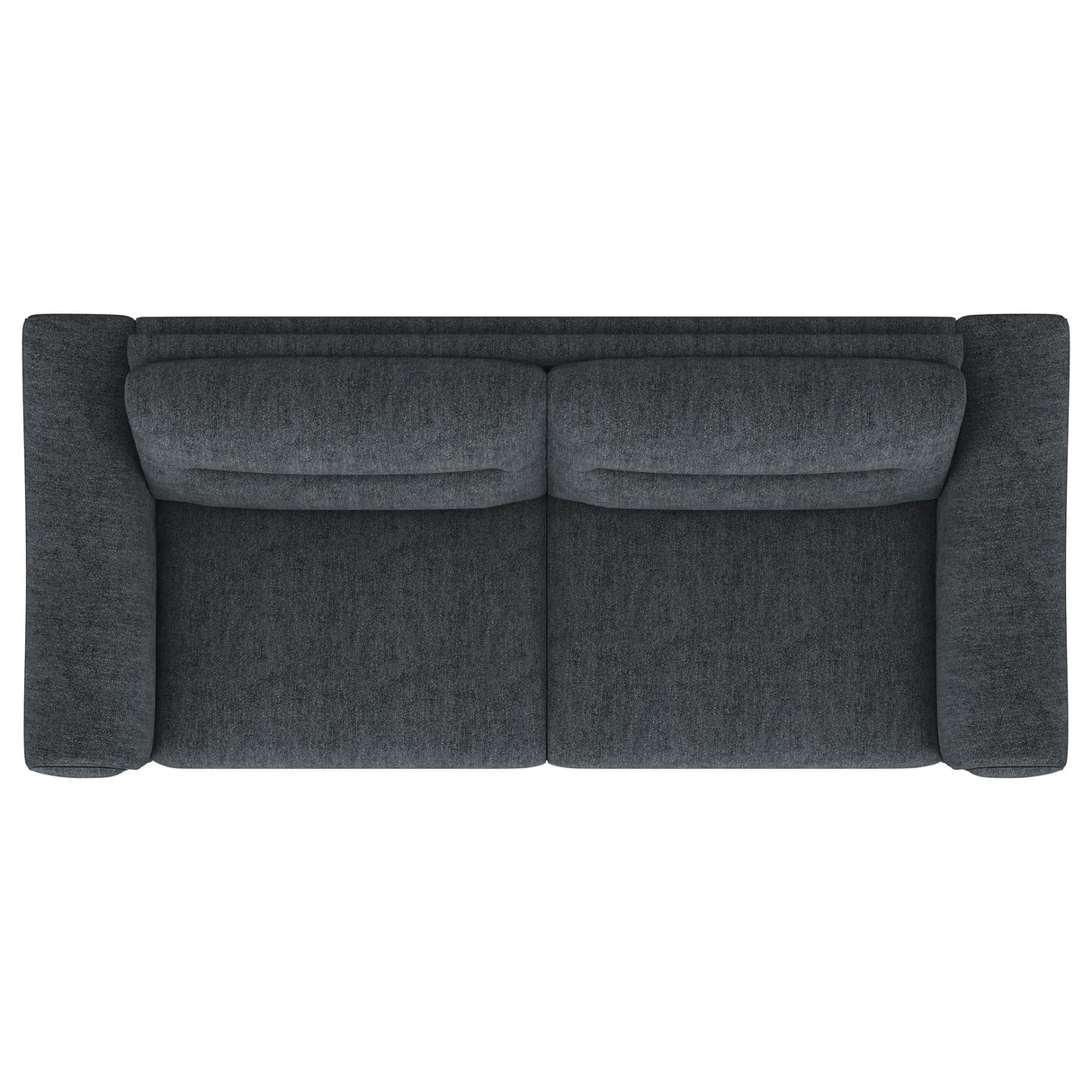 Nolan Upholstered Sloped Track Arm Sofa Charcoal by Coaster at Eve Furniture
