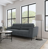 Nolan Upholstered Sloped Track Arm Sofa Charcoal by Coaster at Eve Furniture