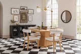 Nolan Wood 56" Round Dining Table by TOV Furniture at Eve Furniture