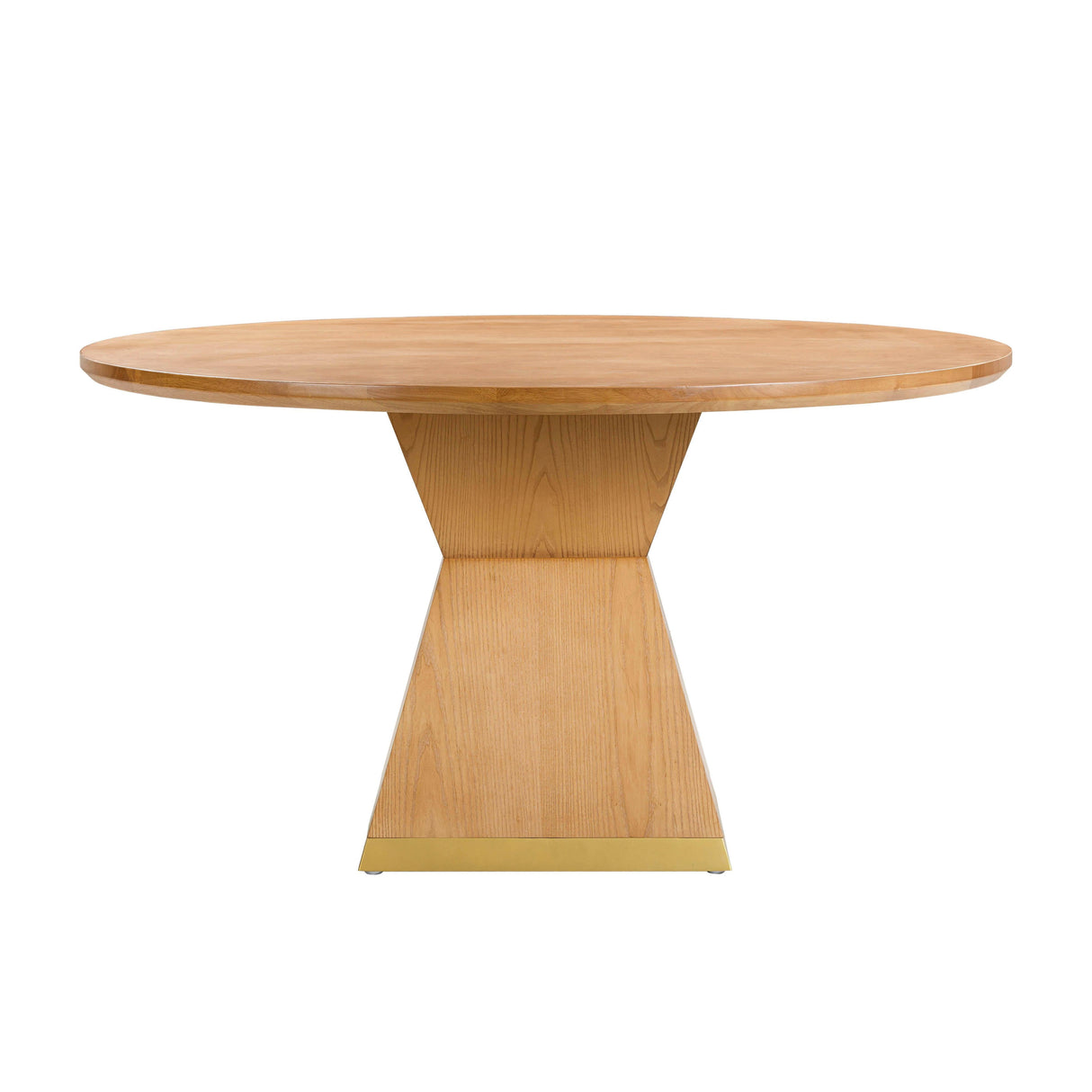 Nolan Wood 56" Round Dining Table by TOV Furniture at Eve Furniture