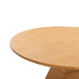 Nolan Wood 56" Round Dining Table by TOV Furniture at Eve Furniture