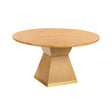 Nolan Wood 56" Round Dining Table by TOV Furniture at Eve Furniture