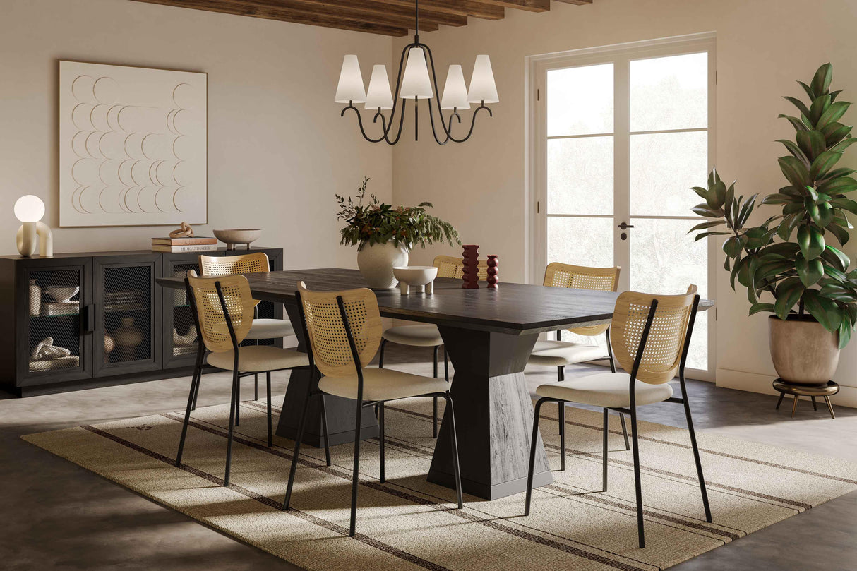 Nolan Wood 98" Rectangular Dining Table by TOV Furniture at Eve Furniture
