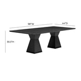 Nolan Wood 98" Rectangular Dining Table by TOV Furniture at Eve Furniture