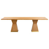 Nolan Wood 98" Rectangular Dining Table by TOV Furniture at Eve Furniture