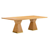 Nolan Wood 98" Rectangular Dining Table by TOV Furniture at Eve Furniture