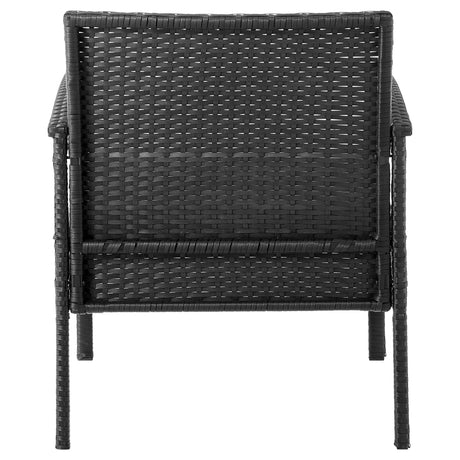 Noli Patio 2-Person Seating Group with End Table with Grey Cushions by Manhattan Comfort at Eve Furniture