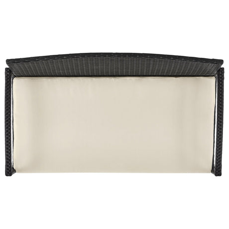 Noli Patio 4-Person Conversation Set with Coffee Table with Cream Cushions by Manhattan Comfort at Eve Furniture
