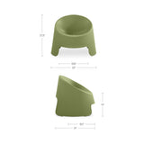 Nolla Green Outdoor Accent Chair (Set of 2) by MOES at Eve Furniture