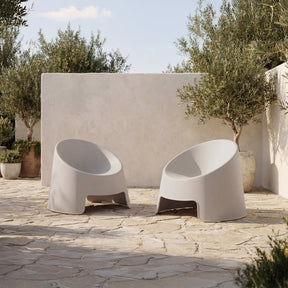 Nolla Light Grey Outdoor Accent Chair (Set of 2) by MOES at Eve Furniture