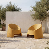 Nolla Yellow Outdoor Accent Chair (Set of 2) by MOES at Eve Furniture