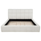 Nollet Cream 48-inch Upholstered California King Platform Bed by Coaster at Eve Furniture