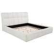 Nollet Cream 48-inch Upholstered Eastern King Platform Bed by Coaster at Eve Furniture