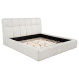 Nollet Cream 48-inch Upholstered Eastern King Platform Bed by Coaster at Eve Furniture