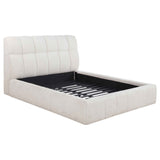 Nollet Cream 48-inch Upholstered Queen Panel Platform Bed by Coaster at Eve Furniture