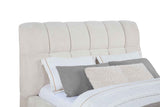 Nollet Cream 48-inch Upholstered Queen Panel Platform Bed by Coaster at Eve Furniture