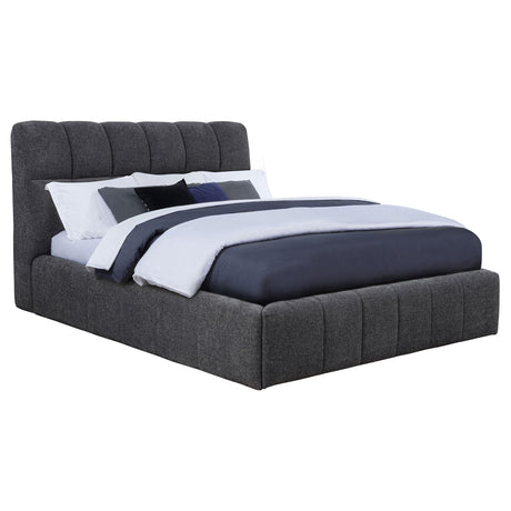 Nollet Gray 48-inch Upholstered California King Platform Bed by Coaster at Eve Furniture