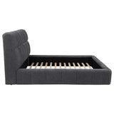 Nollet Gray 48-inch Upholstered Eastern King Platform Bed by Coaster at Eve Furniture