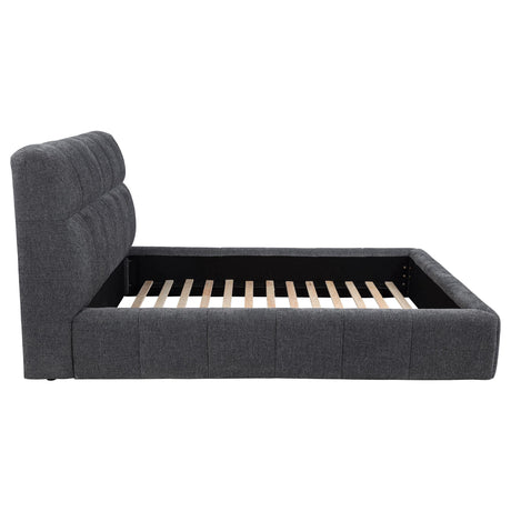 Nollet Gray 48-inch Upholstered Eastern King Platform Bed by Coaster at Eve Furniture