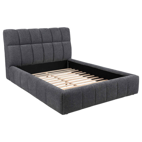 Nollet Grey 48-inch Upholstered Queen Panel Platform Bed by Coaster at Eve Furniture
