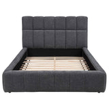 Nollet Grey 48-inch Upholstered Queen Panel Platform Bed by Coaster at Eve Furniture