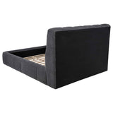 Nollet Grey 48-inch Upholstered Queen Panel Platform Bed by Coaster at Eve Furniture