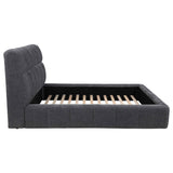 Nollet Grey 48-inch Upholstered Queen Panel Platform Bed by Coaster at Eve Furniture