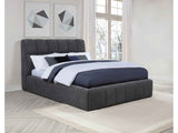 Nollet Grey 48-inch Upholstered Queen Panel Platform Bed by Coaster at Eve Furniture