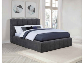 Nollet Grey 48-inch Upholstered Queen Panel Platform Bed by Coaster at Eve Furniture