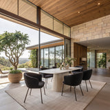 Nooka White & Natural Dining Table by Zuomod at Eve Furniture