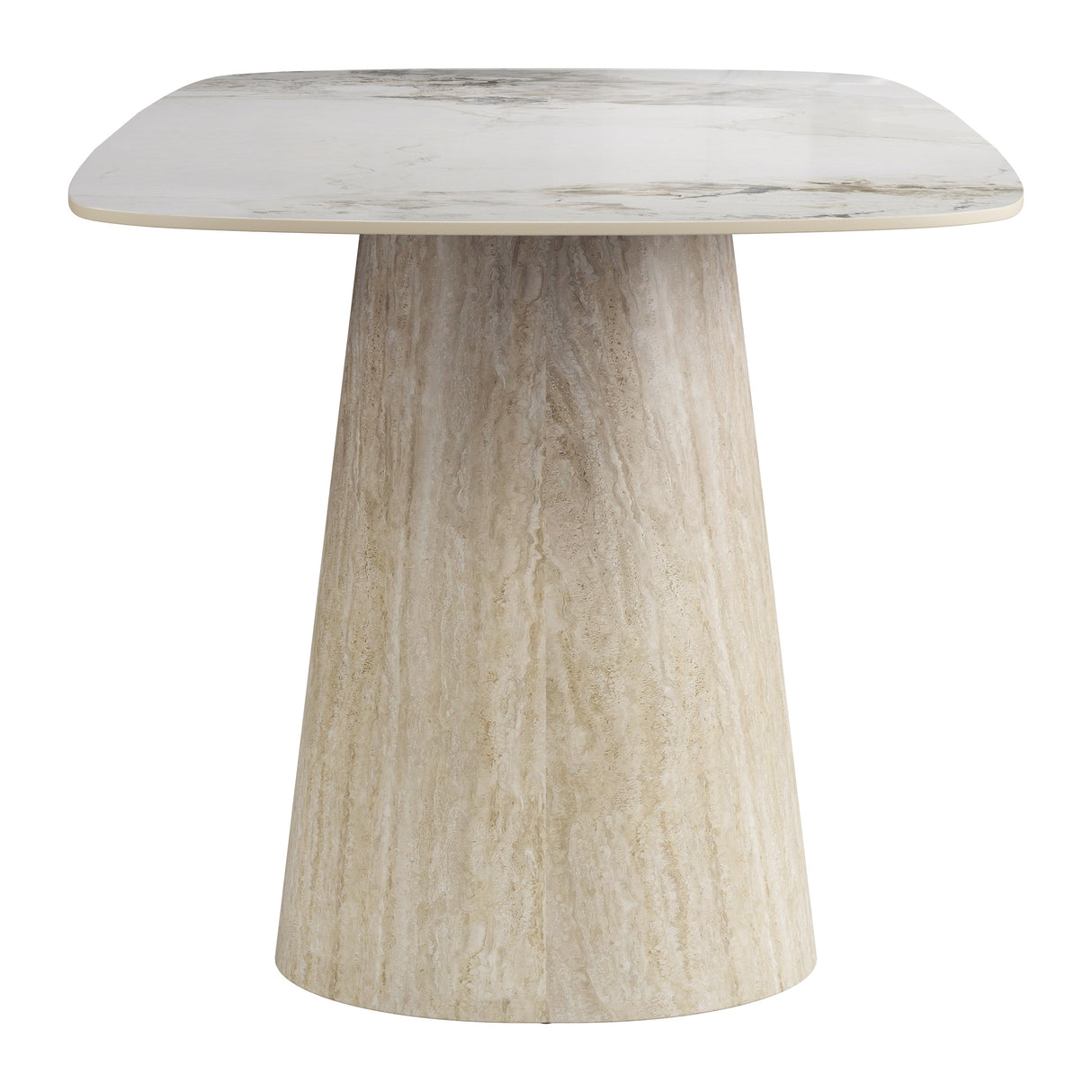 Nooka White & Natural Dining Table by Zuomod at Eve Furniture