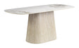 Nooka White & Natural Dining Table by Zuomod at Eve Furniture