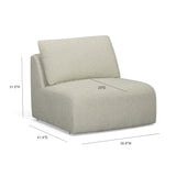 Noor Modular Armless Chair