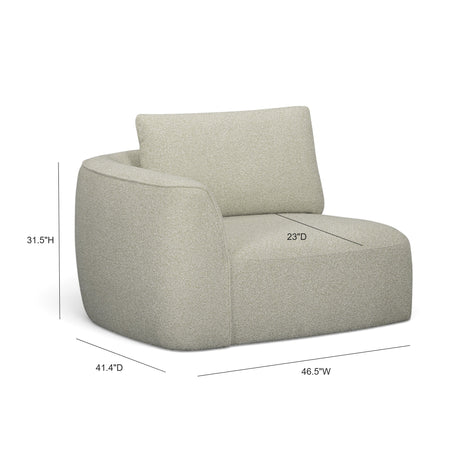 Noor Modular Corner Chair by TOV Furniture at Eve Furniture