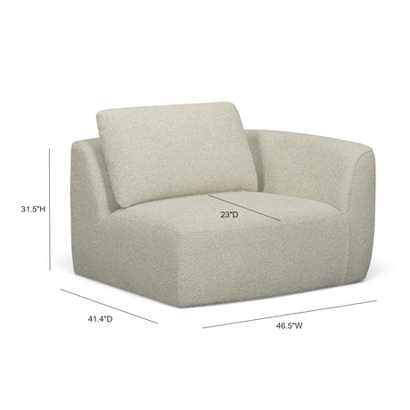 Noor Modular Corner Chair by TOV Furniture at Eve Furniture